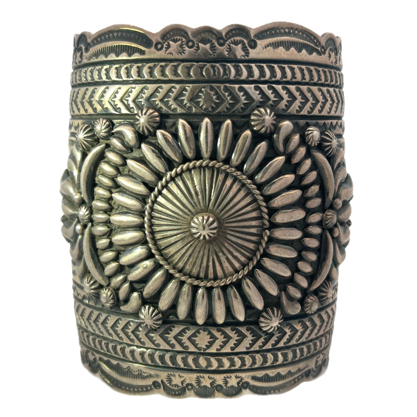 Darryl Becenti Sterling Silver Cuff Bracelet