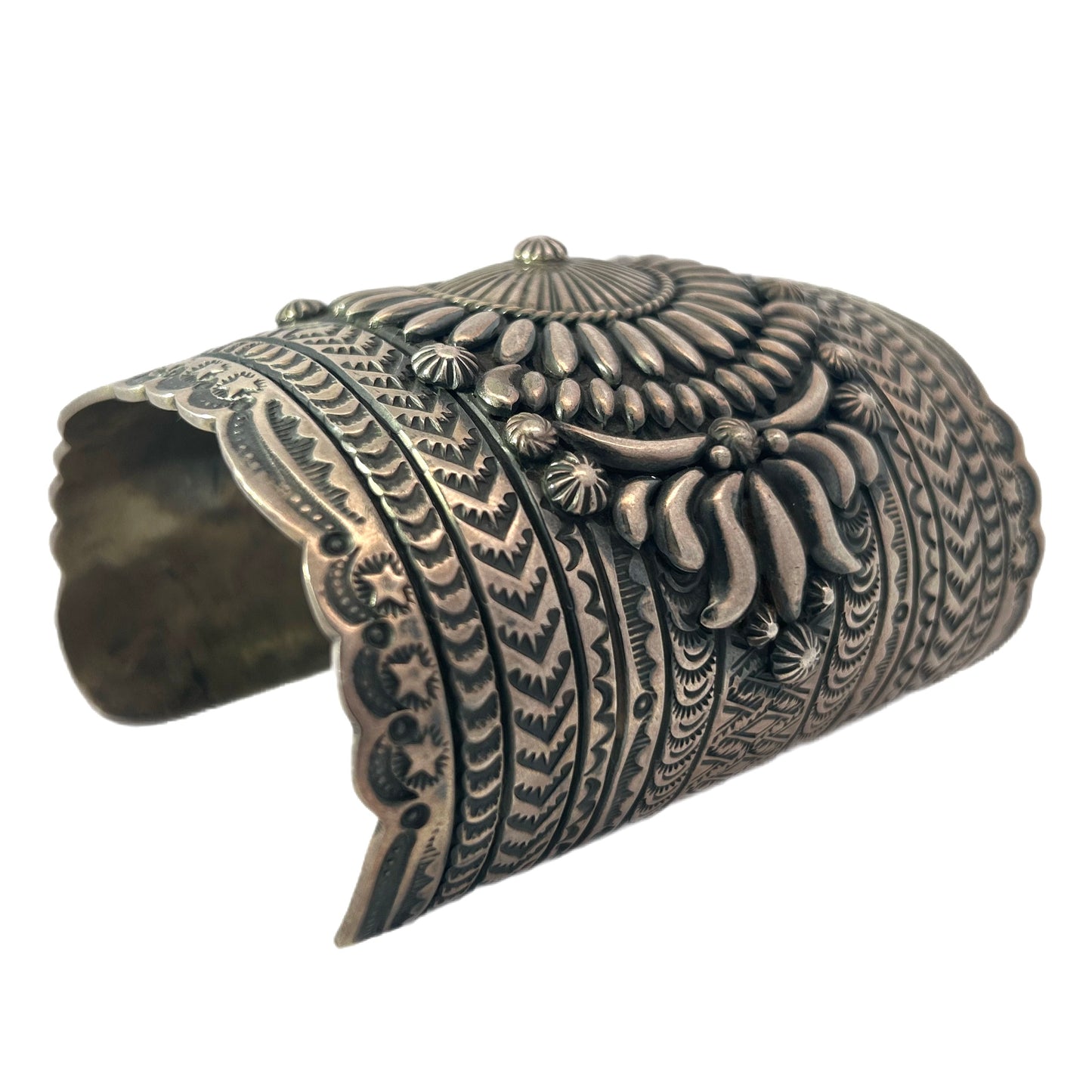 Darryl Becenti Sterling Silver Cuff Bracelet