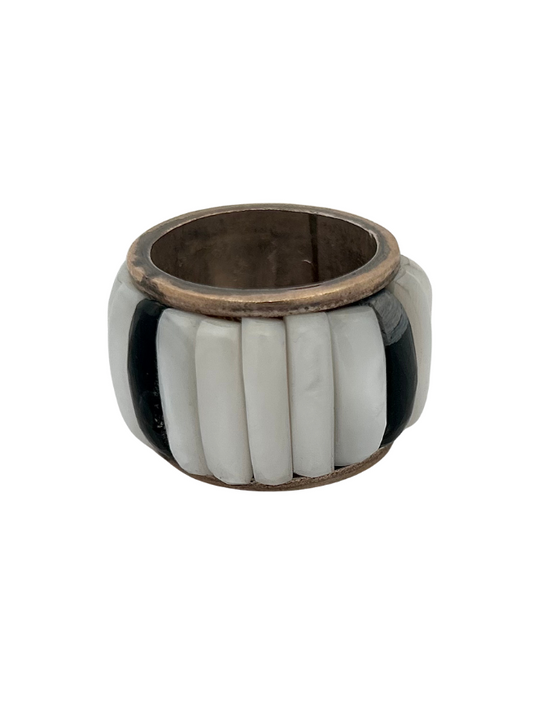 Front view of Carlos Eagle Sterling Silver Multistone Ring