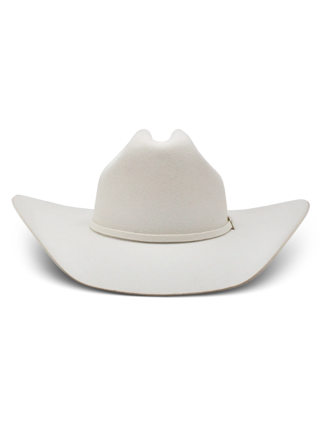 White cowboy hat on a white background