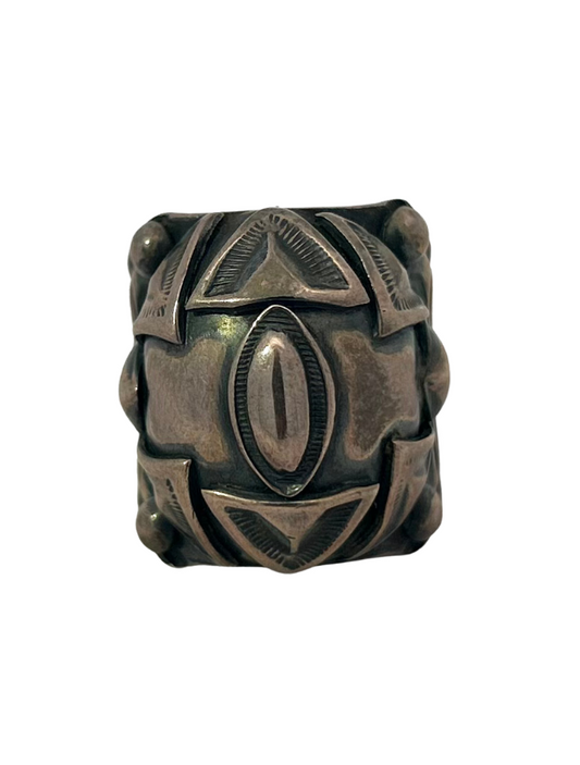 Front view of Delbert Gordon Sterling Silver Ring