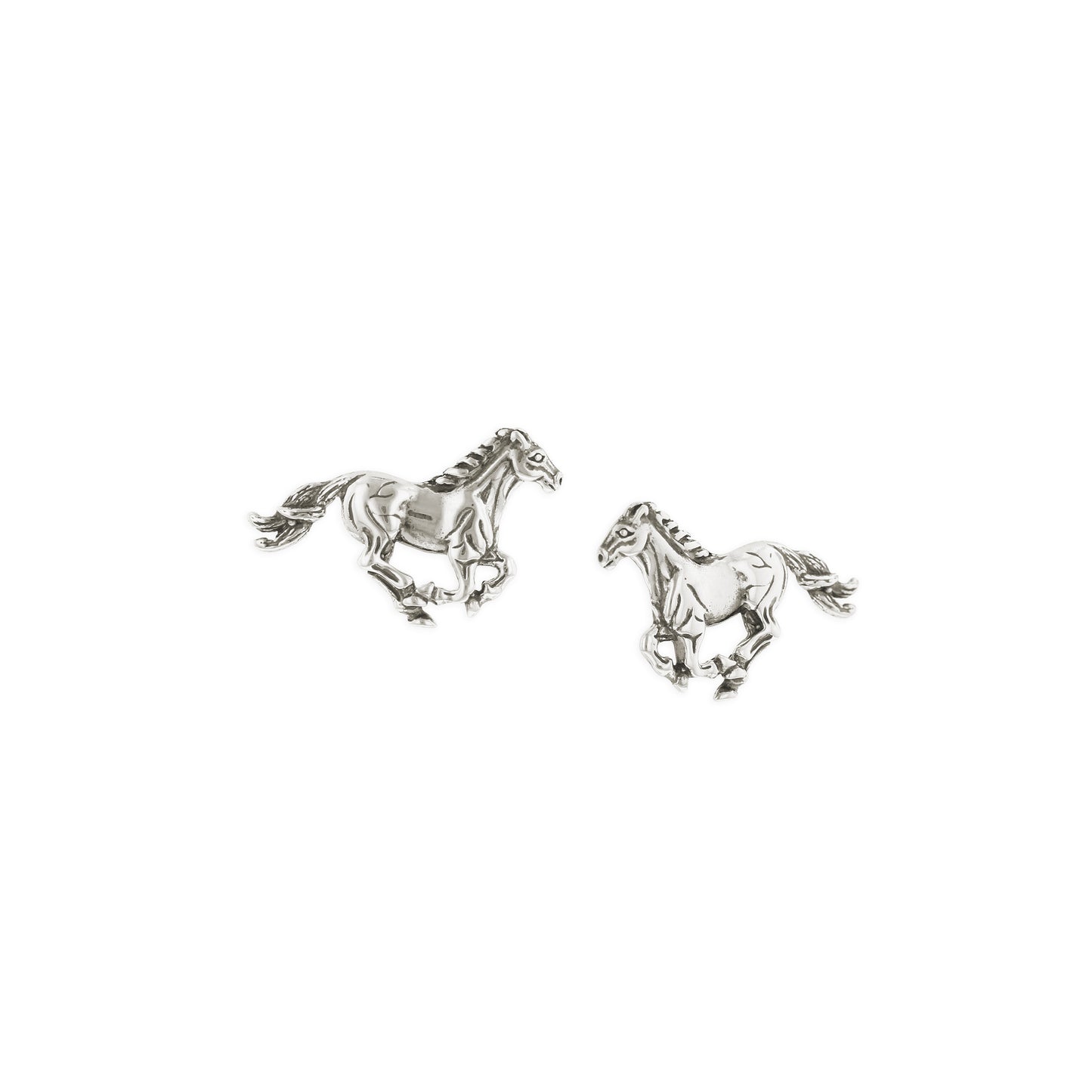 Kabana Sterling Silver Horse Stud Earrings