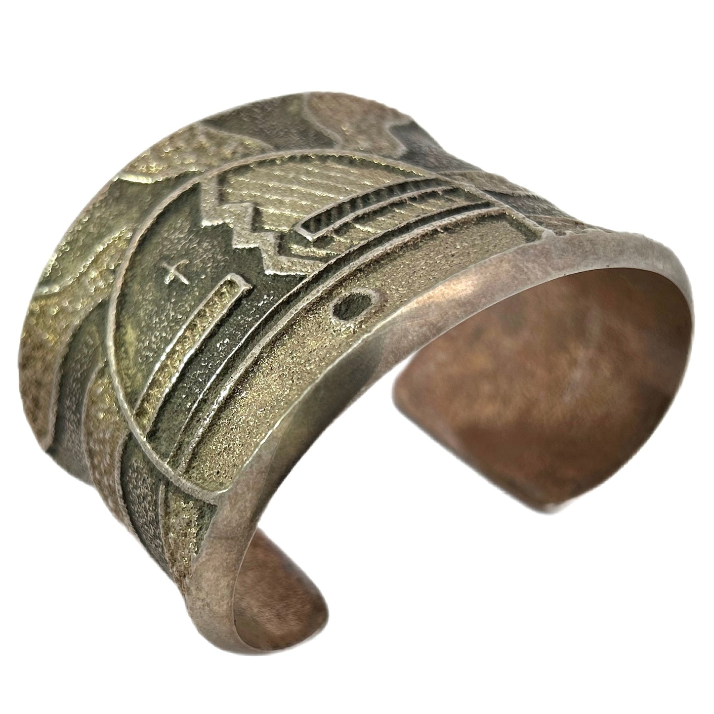 Monty Claw Sterling Silver Tufa Cast Cuff Bracelet