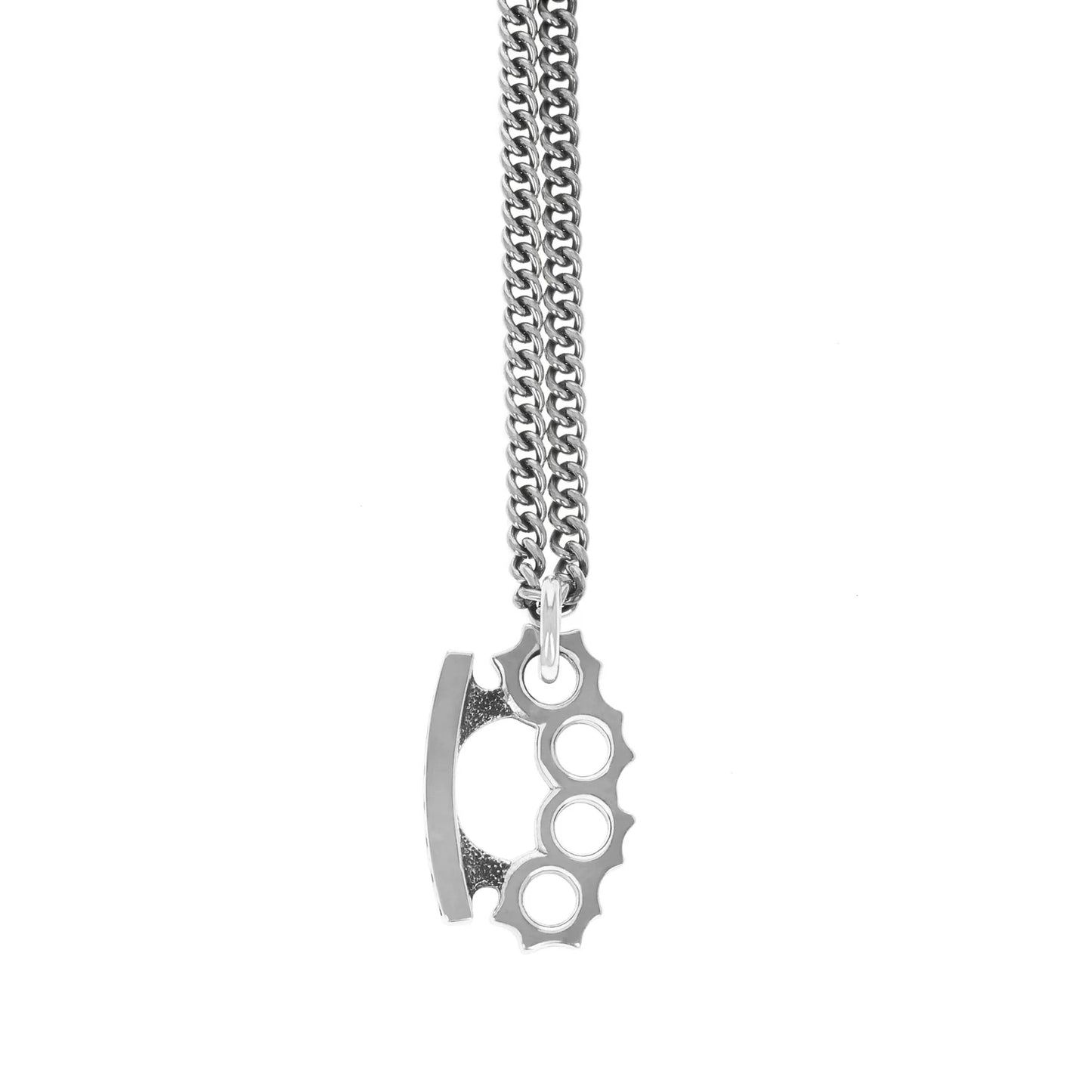 King Baby Small Brass Knuckle Pendant with Stars