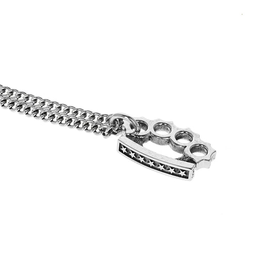 King Baby Small Brass Knuckle Pendant with Stars