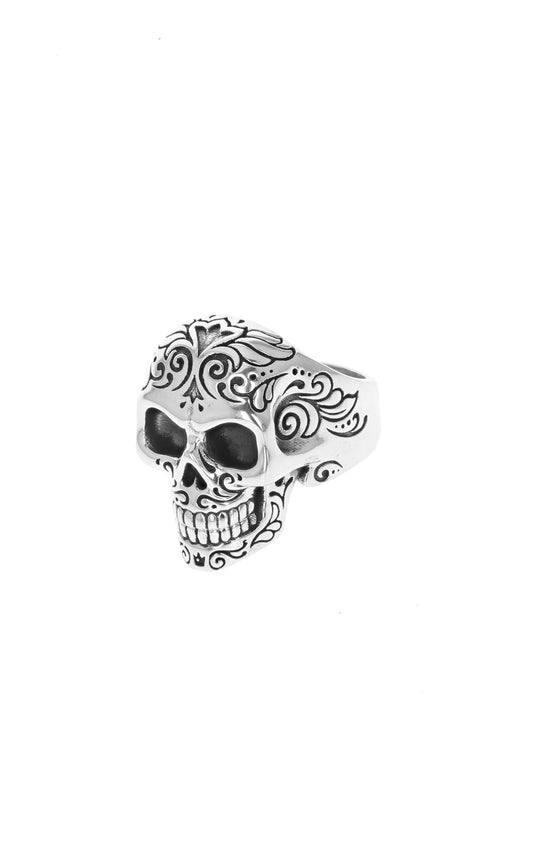 King Baby Laughing Skull Ring with Movable Jaw