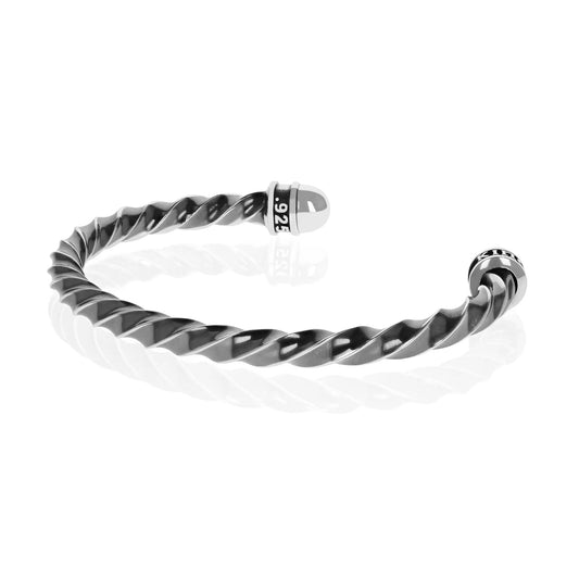 King Baby Twisted Silver Cuff