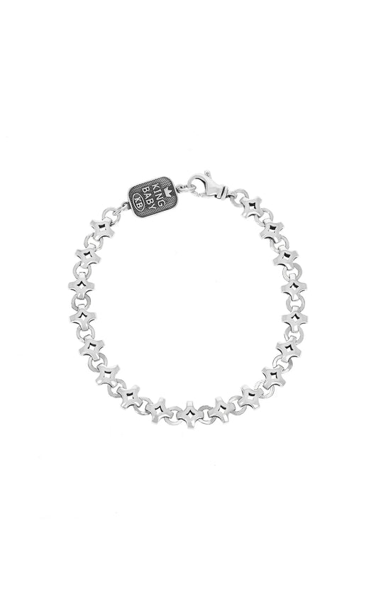 King Baby Medium Diamond Link Bracelet