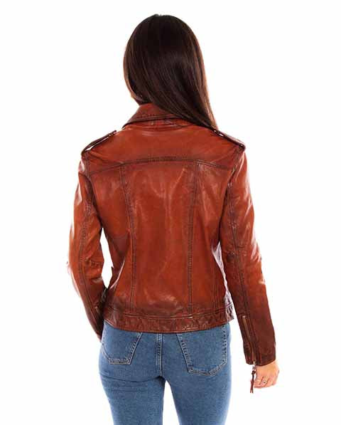 Mavericks Leather Zip Front Motorcycle Jacket
