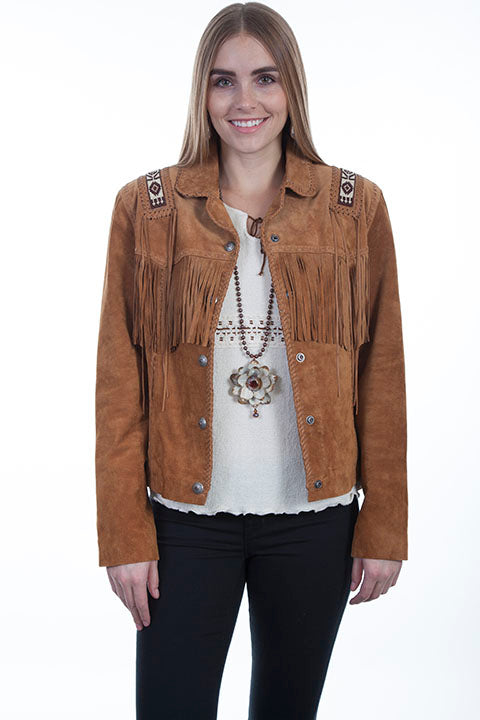 Women's Fringe Suede Jacket
