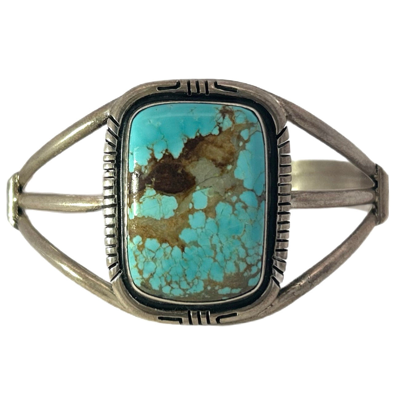 Richard Kee Sterling Silver Turquoise Cuff Bracelet