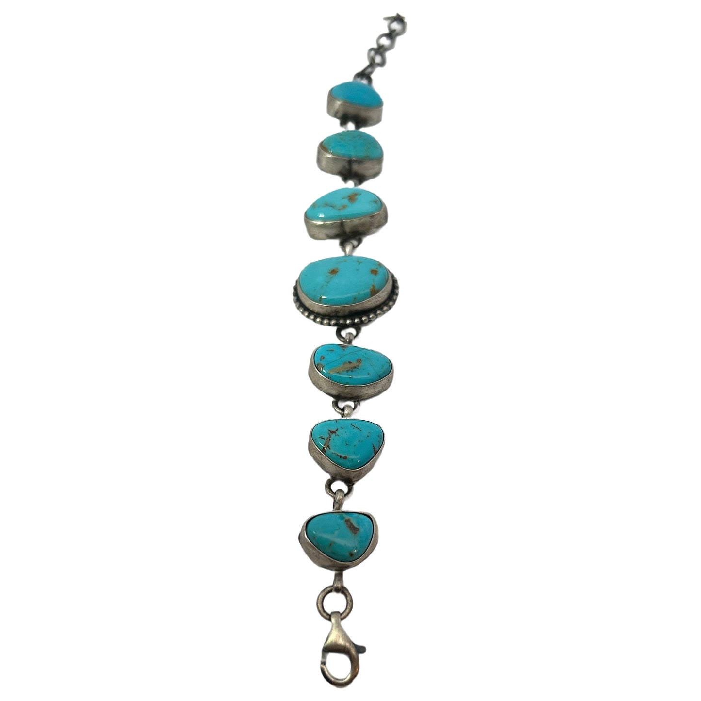 Travis J. Sterling Silver & Turquoise Bracelet