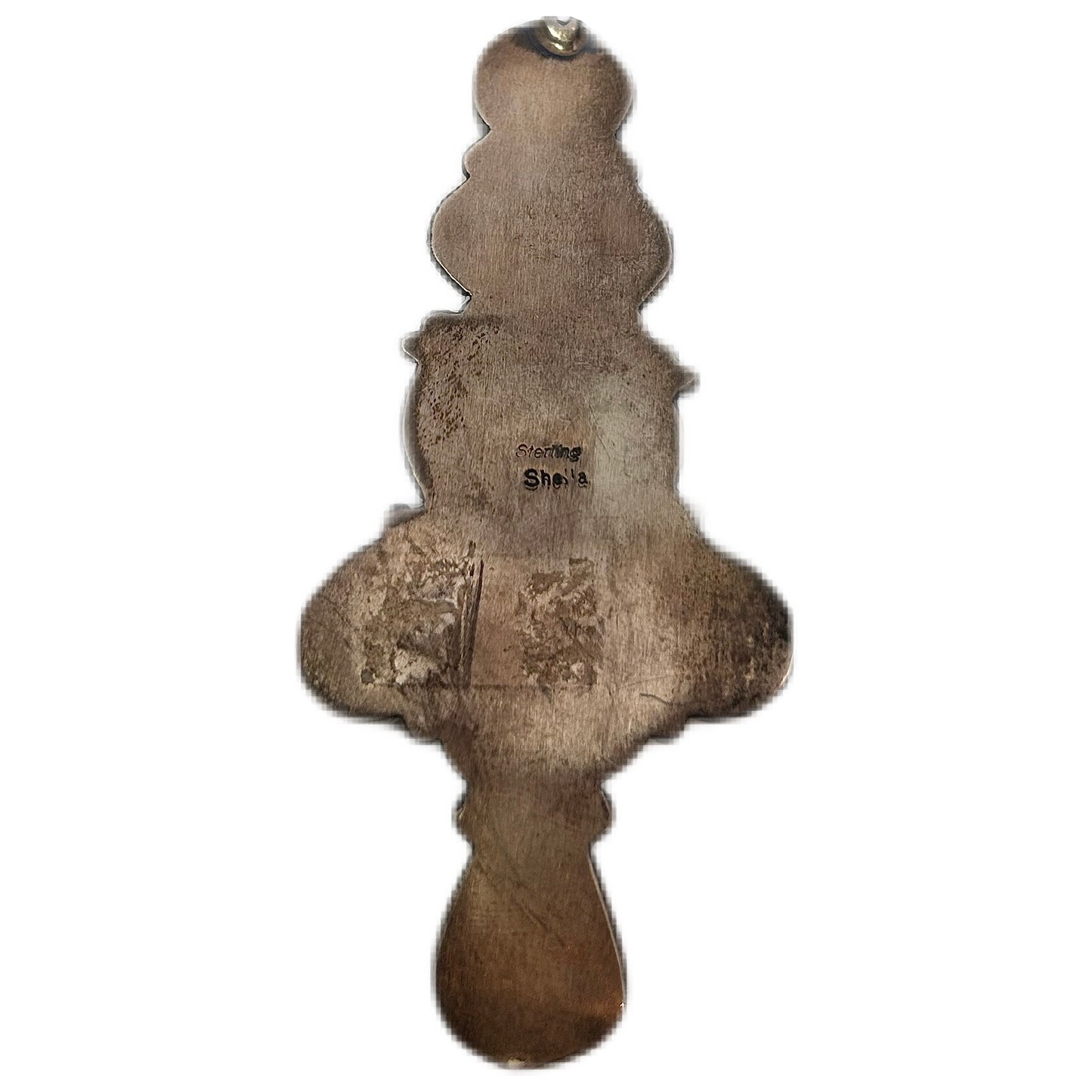 Sheila Becenti Sterling Silver Turquoise Beaded Necklace with Pendant