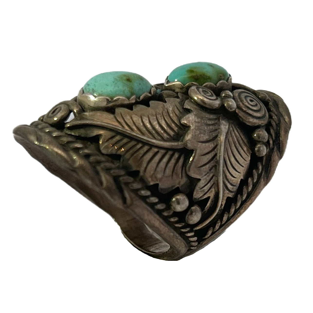 Julia Etsitty Sterling Silver & Turquoise Cabochon Ring