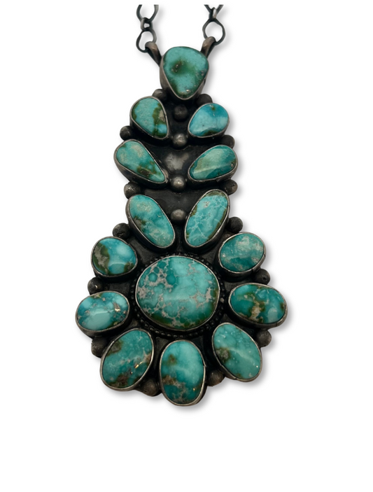 Sheila Becenti Sterling Silver & Turquoise Necklace