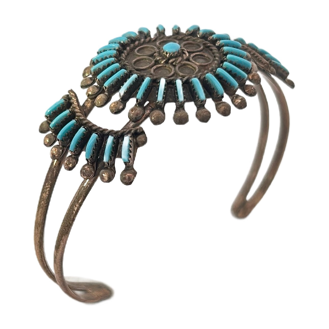 Native American Sterling Silver & Turquoise Cuff Bracelet