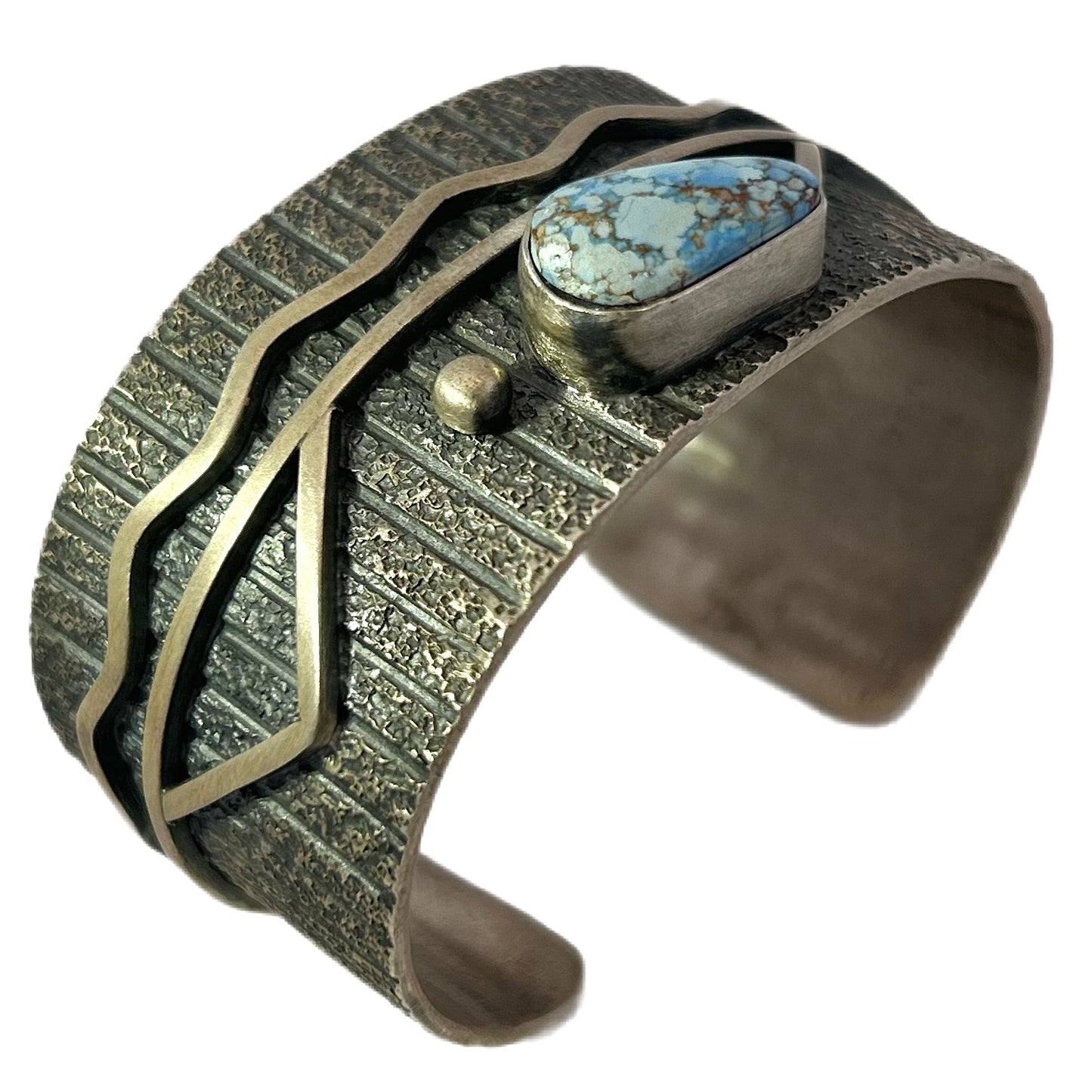 Daniel Benally Sterling Silver Turquoise Cuff Bracelet