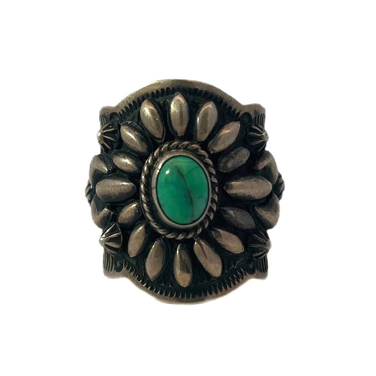 Roysten Turquoise Cabochon Silver Ring