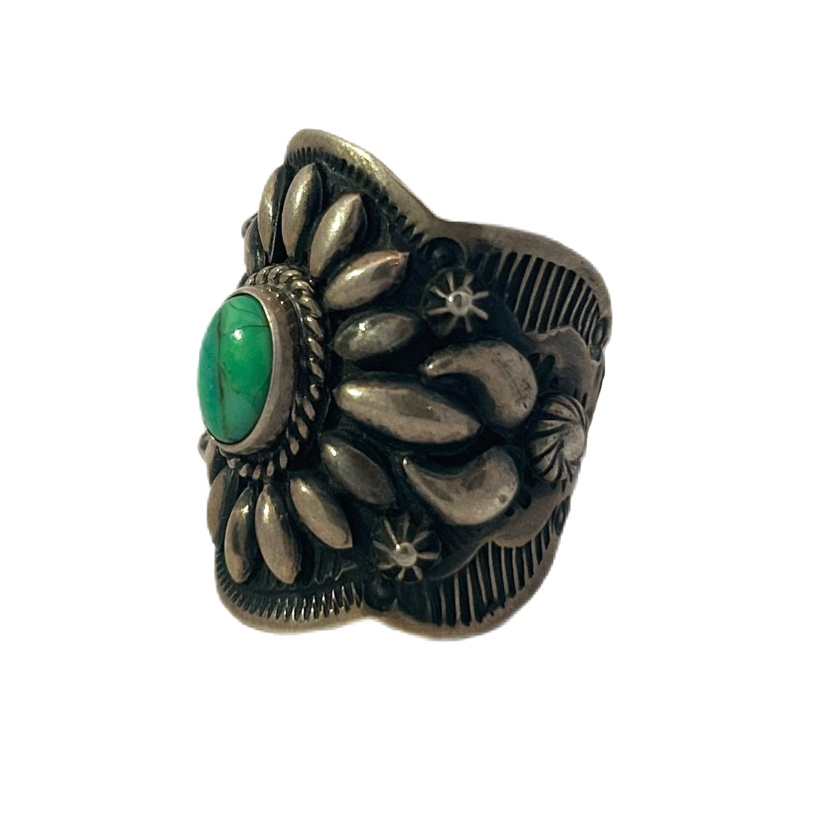 Roysten Turquoise Cabochon Silver Ring