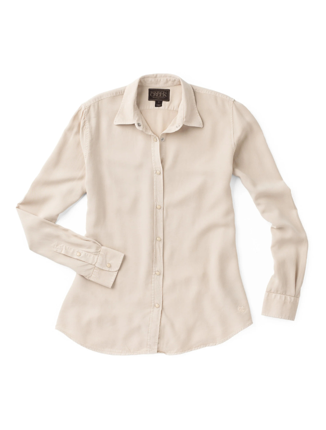 Front view of Madison Creek Claire Solid Western Shirt