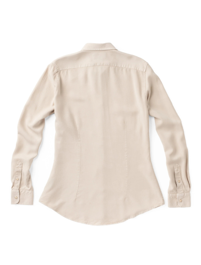 Back view of Madison Creek Claire Solid Western Shirt