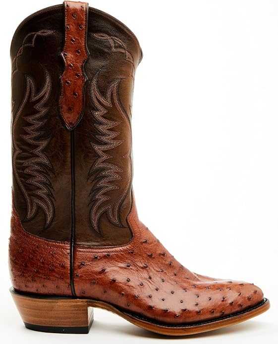McCandles Full Quill Men's Boot 13, featuring premium full quill ostrich leather, a sleek design, and durable construction for a stylish western look and comfort.