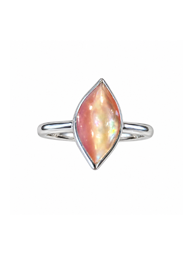 Kabana RP Sterling Silver & Pink Mother of Pearl Ring