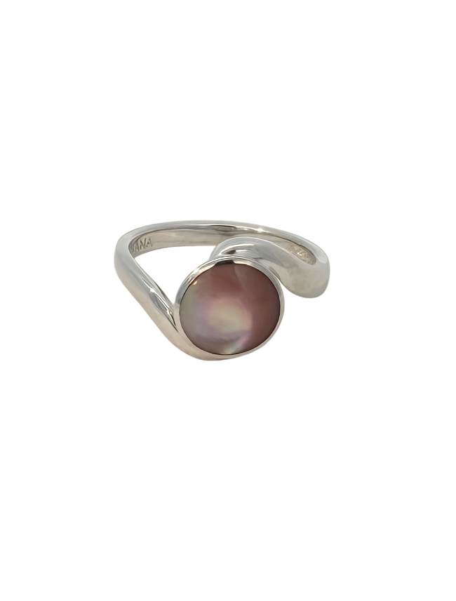 Kabana RP Sterling Silver & Pink Mother of Pearl Ring