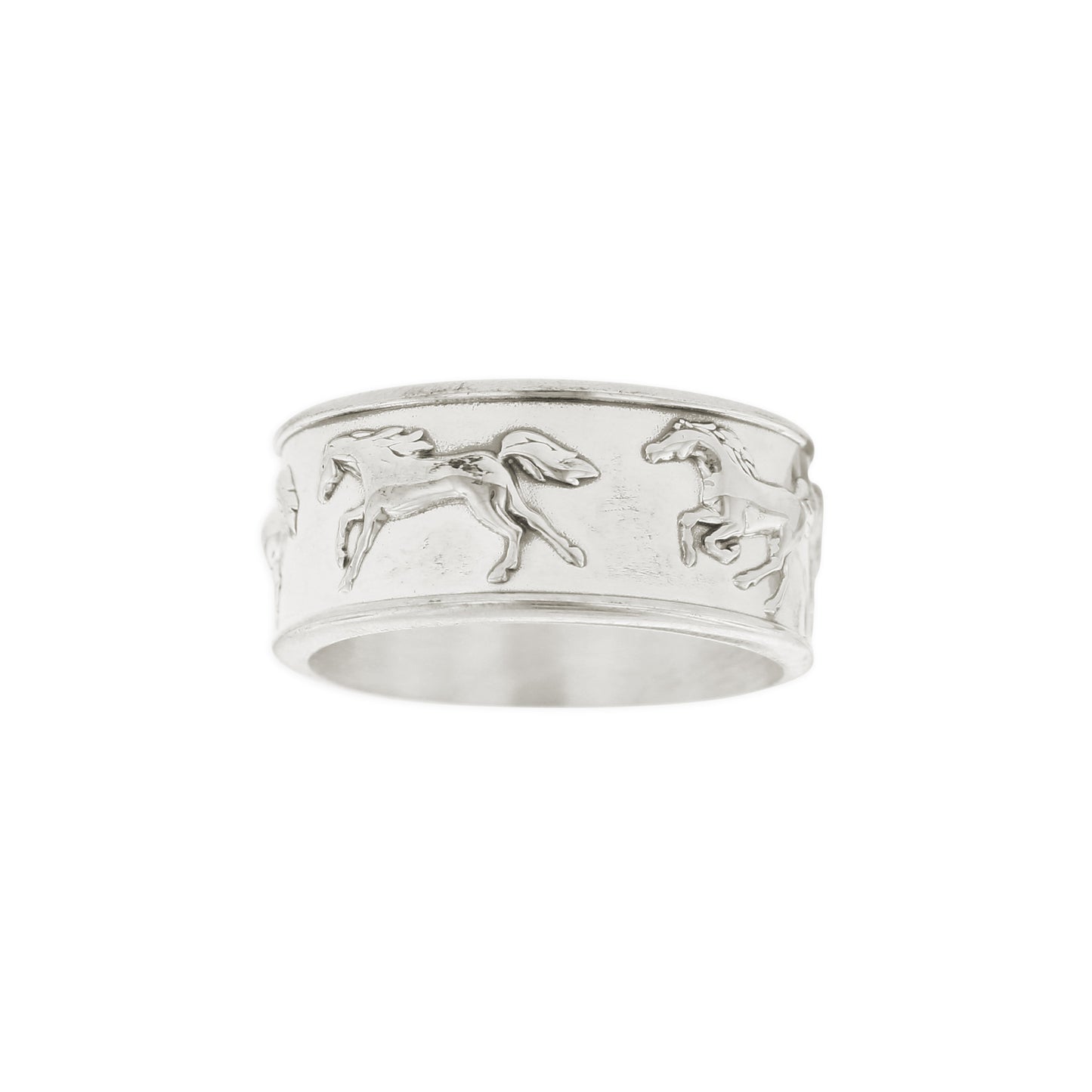 Kabana Sterling Silver Running Horse Band