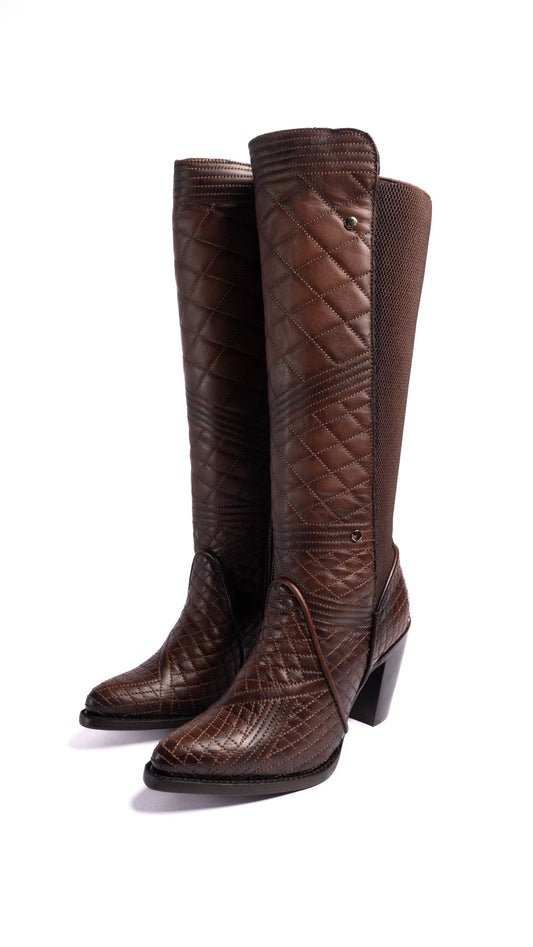 Cuadra Honey Embroidery Round Toe