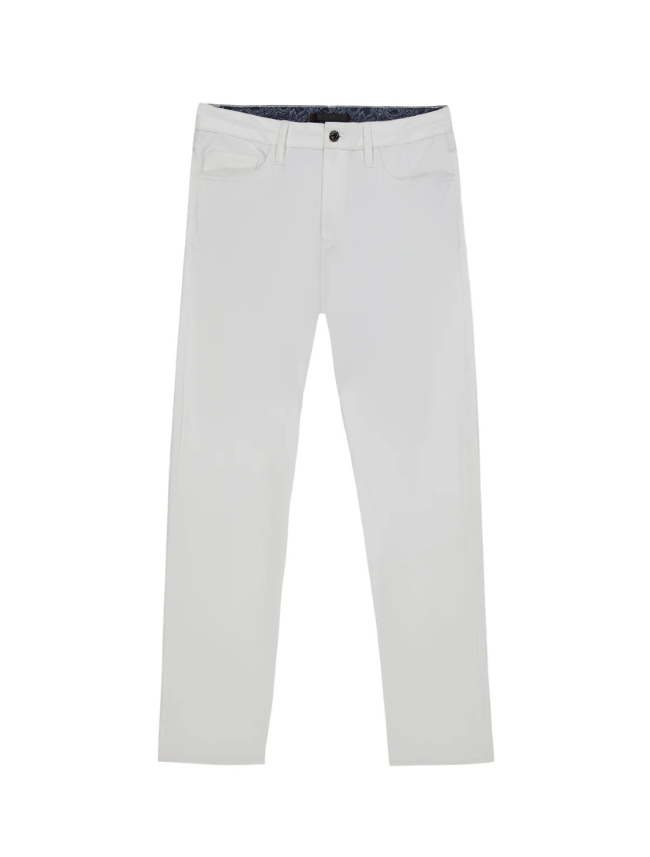 Close-up of Robert Graham Grady Woven Pants fabric – high-quality woven material with precise stitching and refined finish.