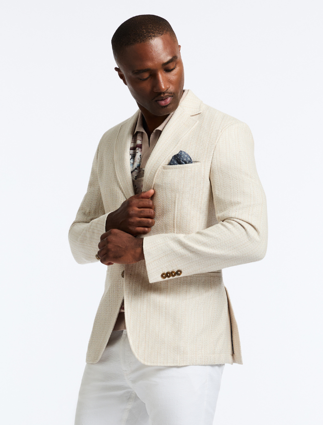 Robert Graham Men's 'The Breeze' Blazer – lightweight woven blazer ideal for spring fashion, combining breathable fabric with sophisticated style.