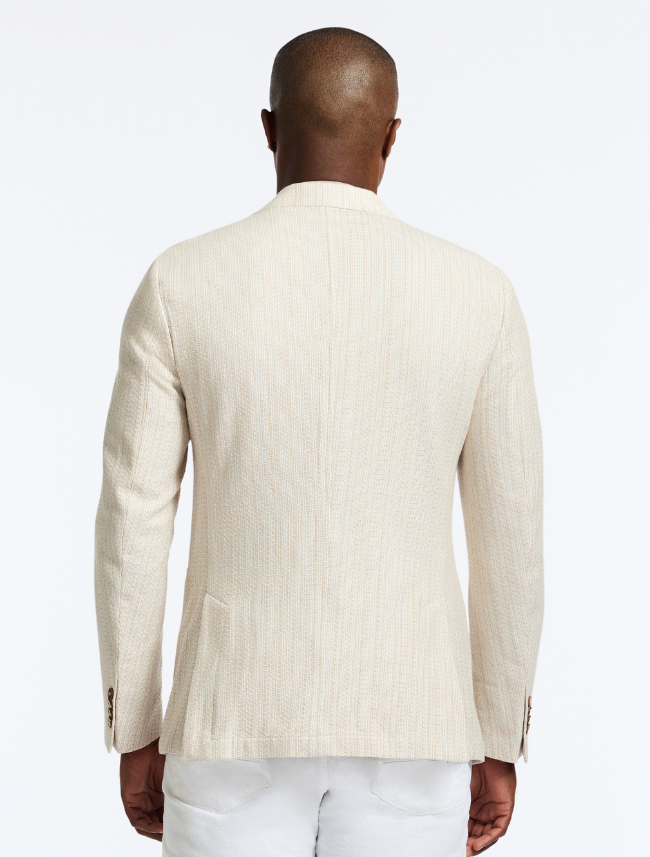 Robert Graham 'The Breeze' Woven Blazer in khaki– premium designer menswear blazer with modern tailored fit and signature detailing for upscale style lightweight design