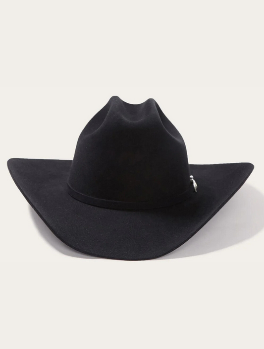 Stetson Shasta 10X black cowboy hat with premium quality and classic western design.