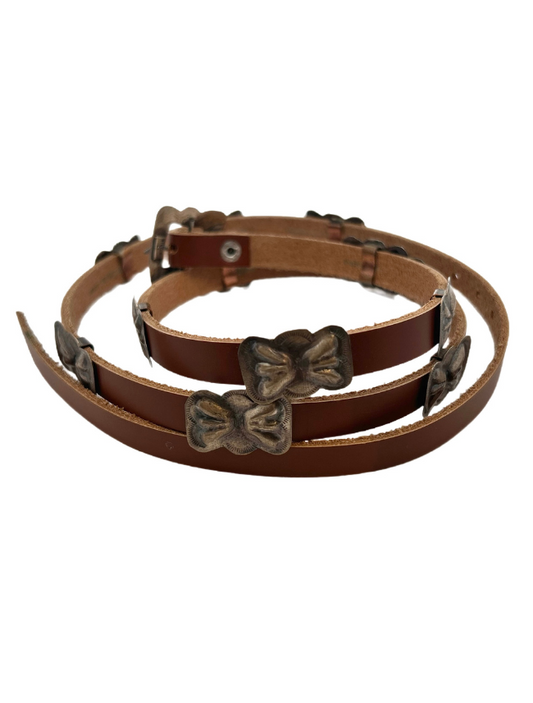 Front view of Sterling Silver Hat Band, coiled