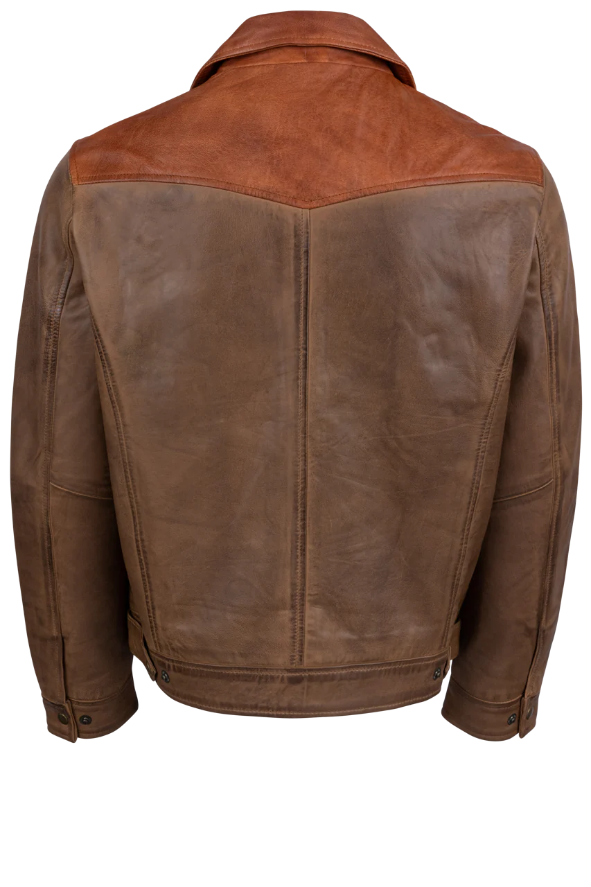Mavericks Brown Leather Jacket
