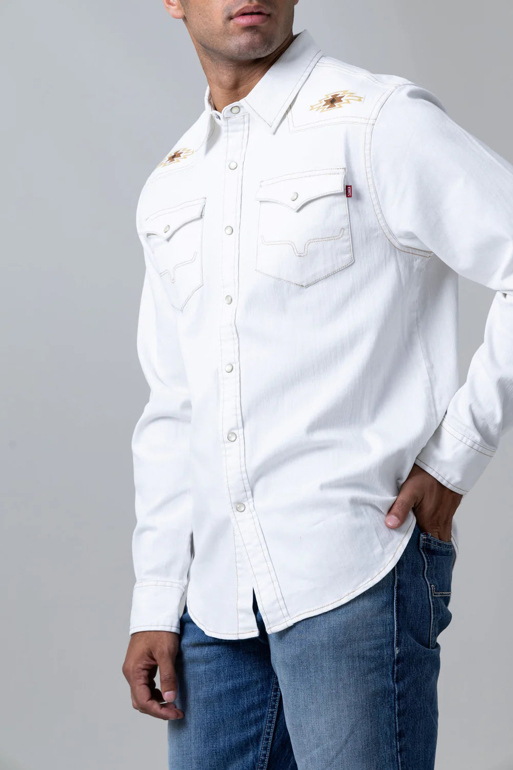 Kimes Ranch Durango Denim Dress Shirt