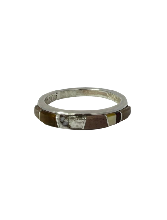 Candace Skeet Sterling Silver Inlay Ring