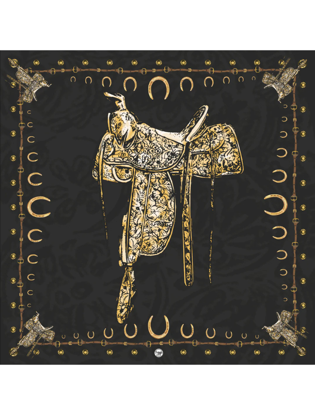 Fringe Scarves "Saddle Up" Silk Scarf