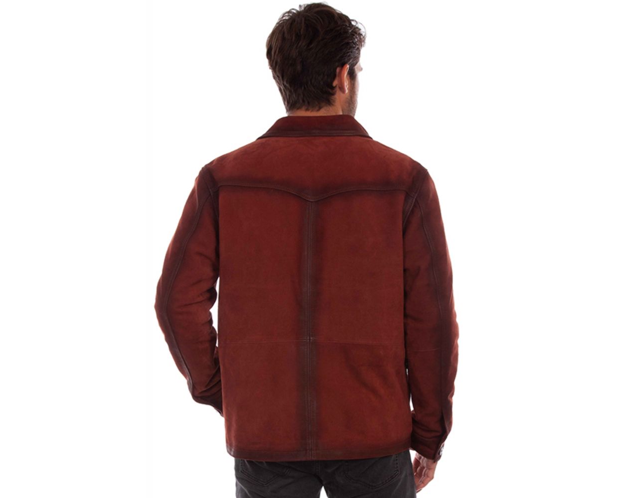 Suede Wine Lambskin Jacket