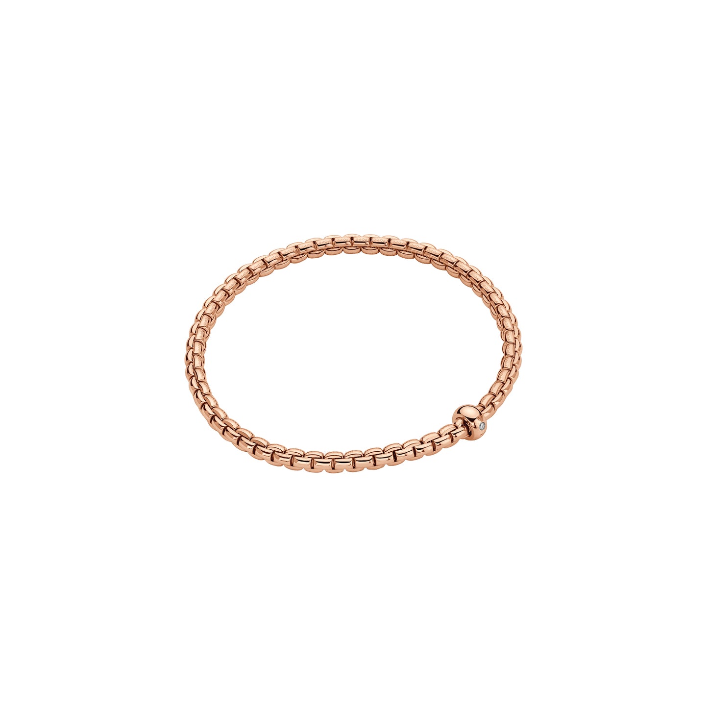 Flex'it Bracelet White Diamond Bracelet With 18KT Rose Gold