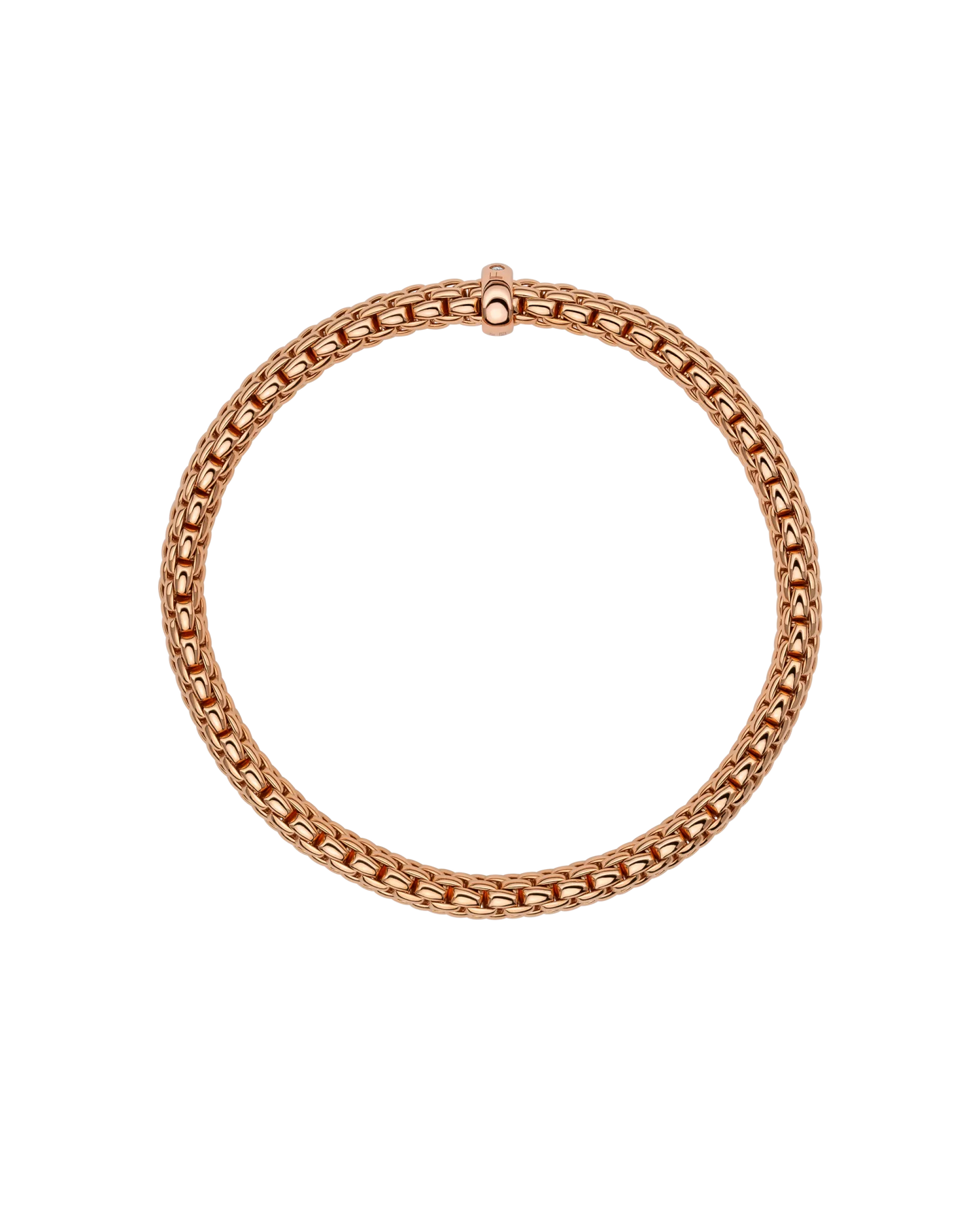 Flex'it Bracelet White Diamond Bracelet With 18KT Rose Gold