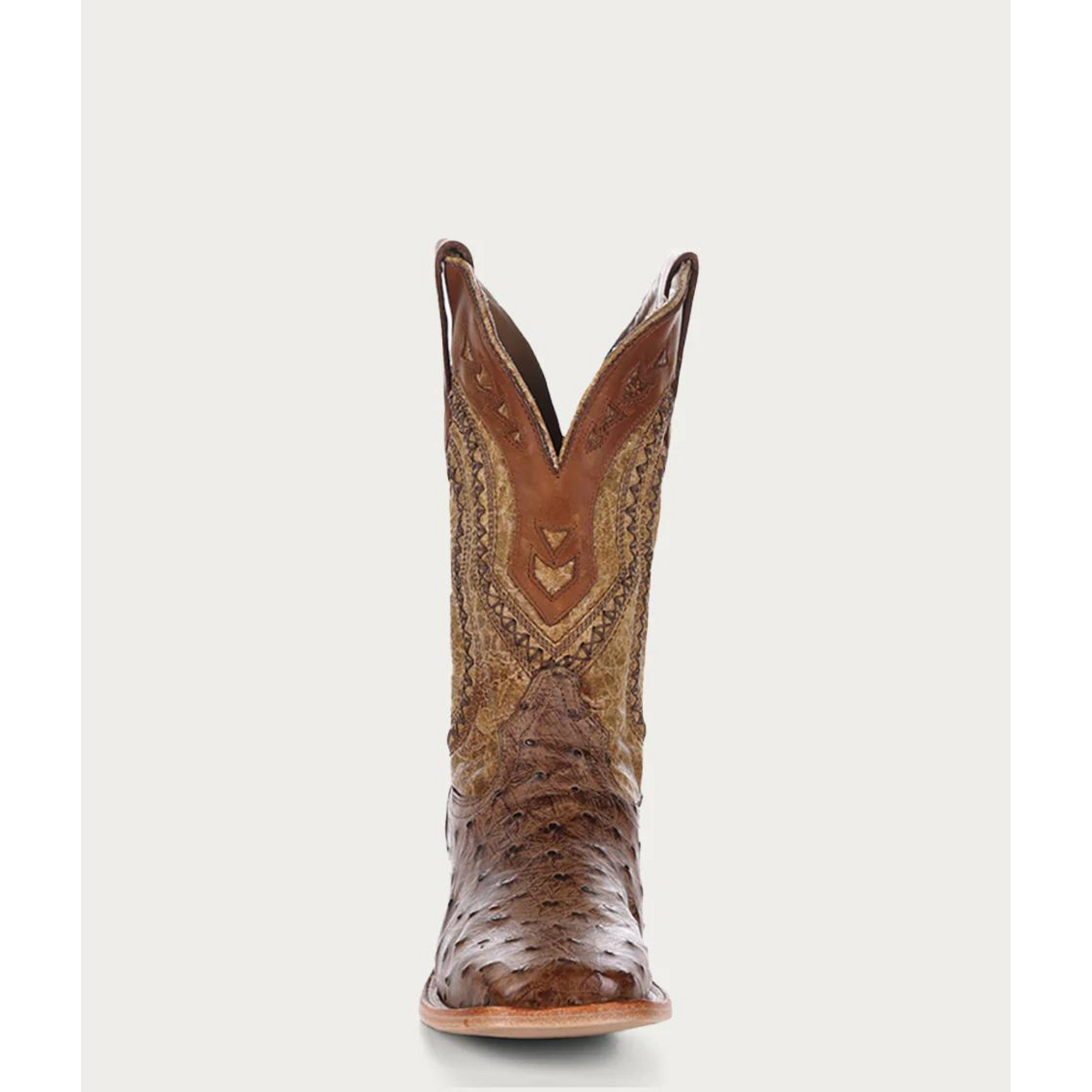 Ostrich Overlay & Embroidery Boot