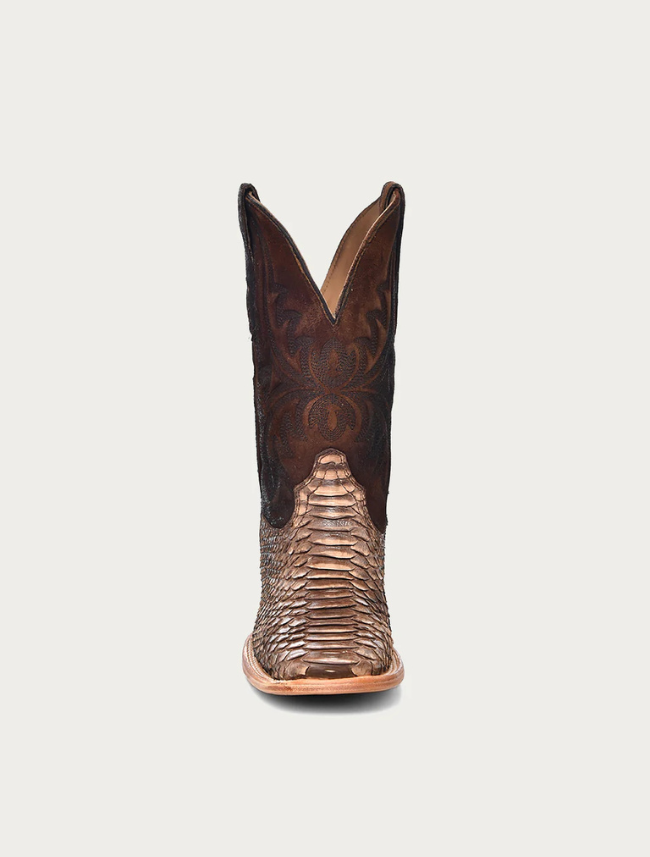 Corral Men's Genuine Lamb & Python Square Toe Cowboy Boot