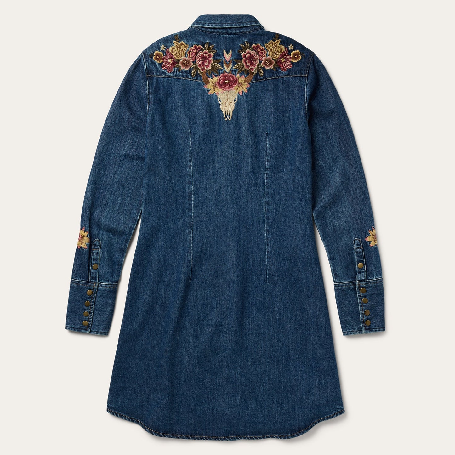 Embroidered Western Shirt Dress