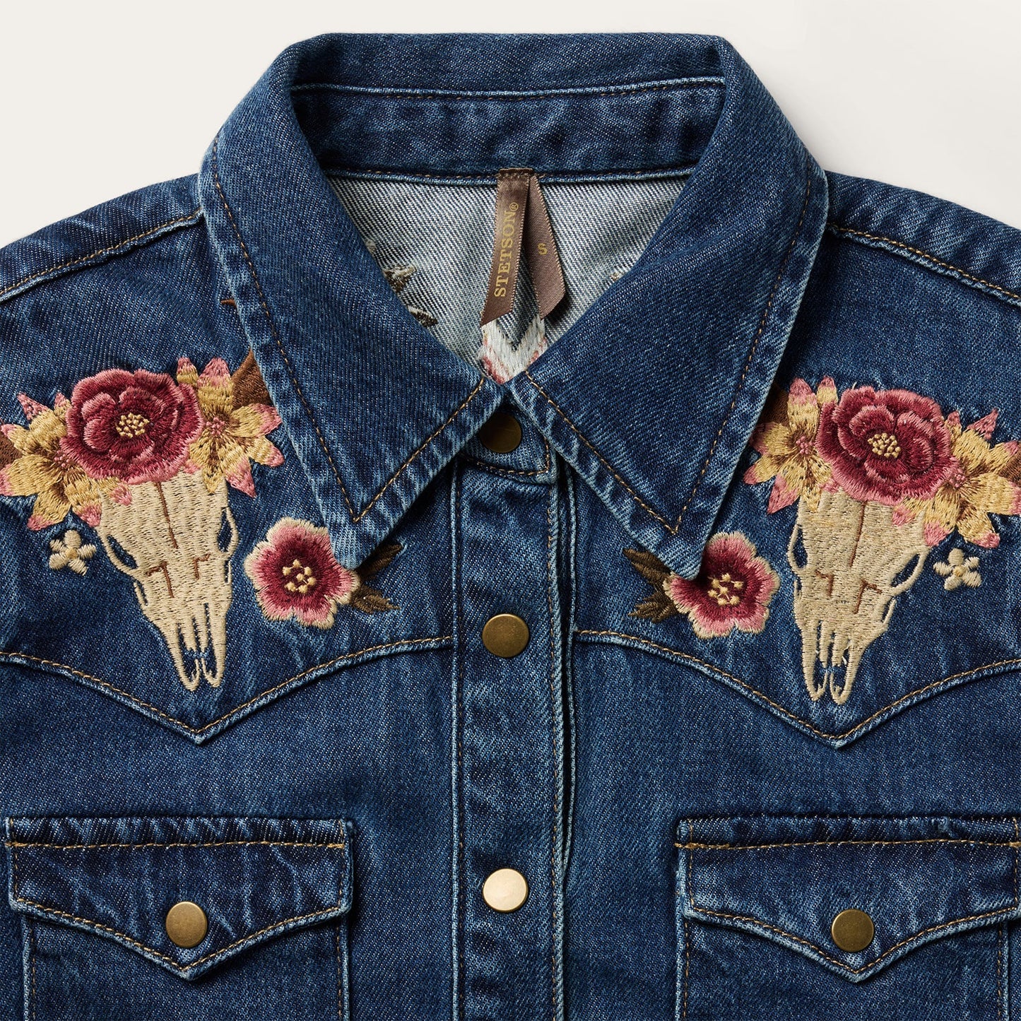 Embroidered Western Shirt Dress