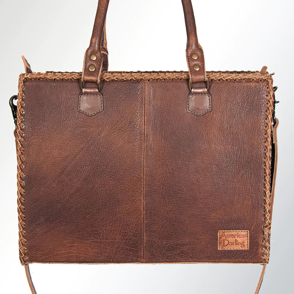 American Darling Tooled Leather Tote Bag