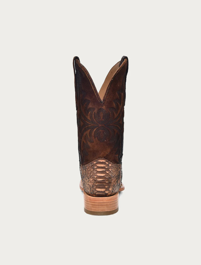 Corral Men's Genuine Lamb & Python Square Toe Cowboy Boot
