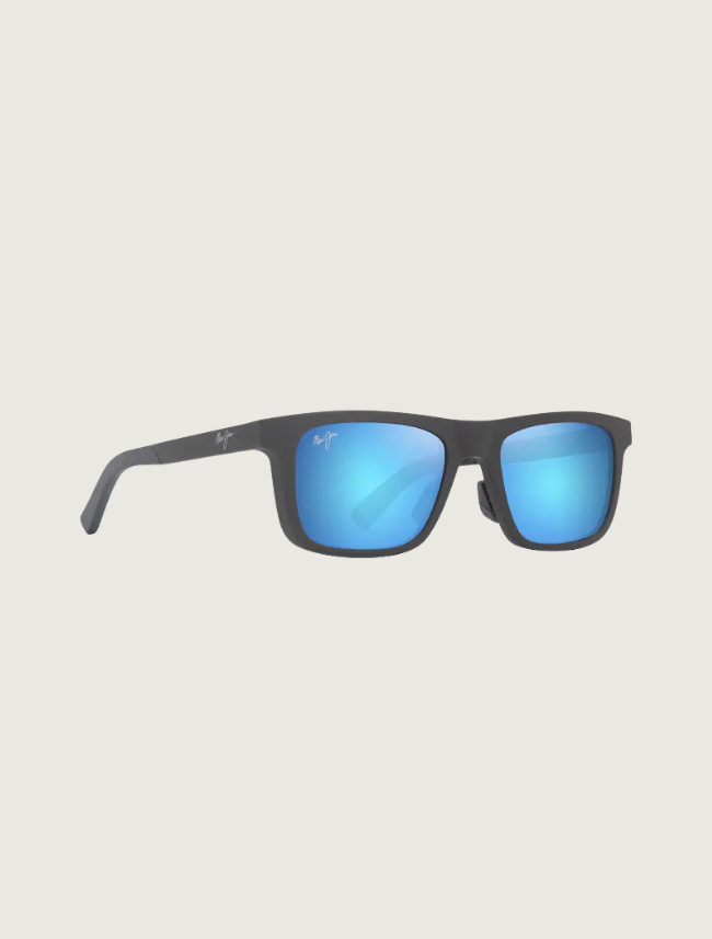 Maui Jim Moaka in Matte Solid Grey / Blue Hawaii
