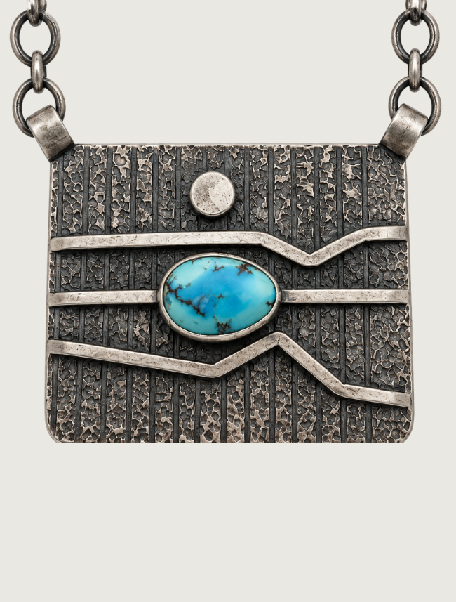 D. Benally Sterling Silver & Turquoise Necklace